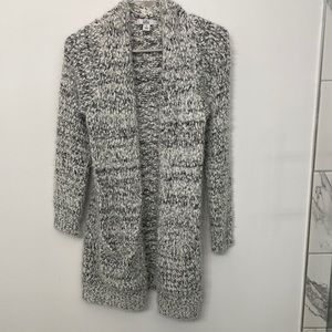 Long sleeve long line cardigan